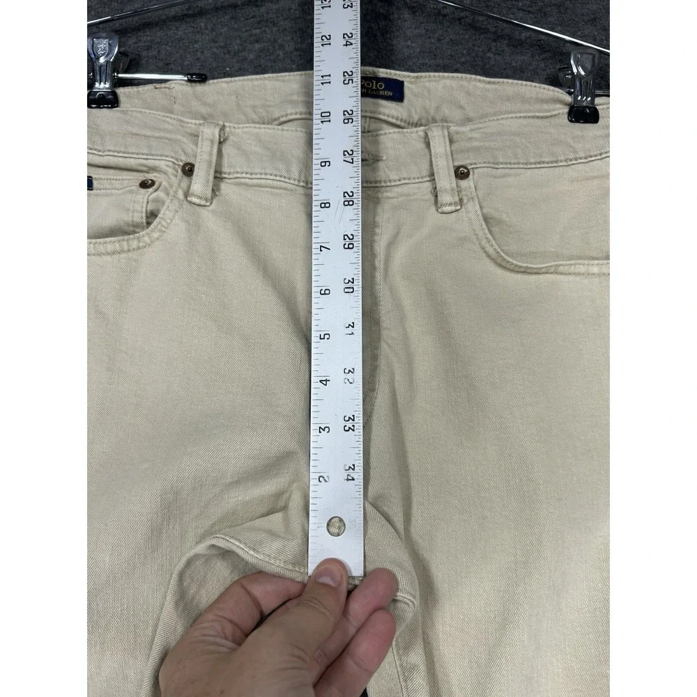 Polo Ralph Lauren Jeans Men 31x30 (fits 32x30) Beige Varick Slim Straight